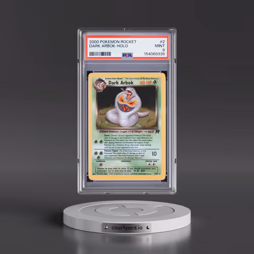 2000 Pokémon Rocket #2 Dark Arbok - Holo (PSA 9 MINT)