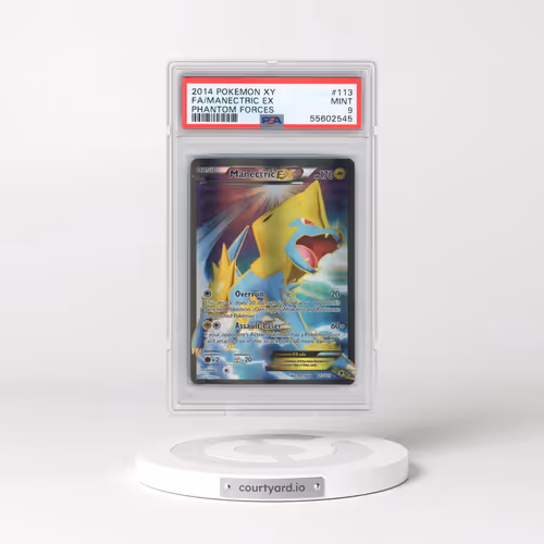 2014 Pokémon XY Phantom Forces #113 Manectric EX - Holo Full Art (PSA 9 MINT)