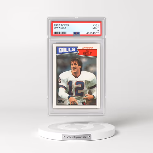 1987 Topps #362 Jim Kelly (PSA 9 MINT)
