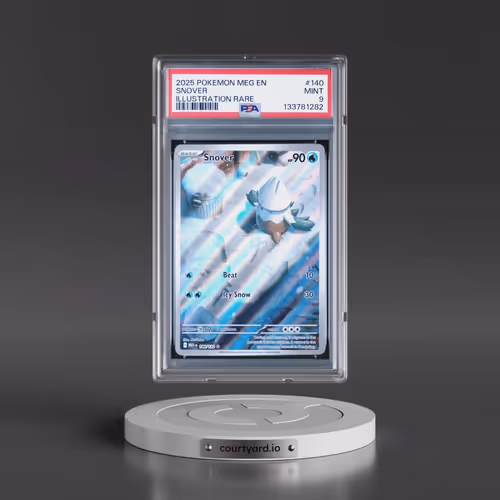 2025 Pokémon Meg EN-Mega Evolution #140 Snover - Illustration Rare (PSA 9 MINT)