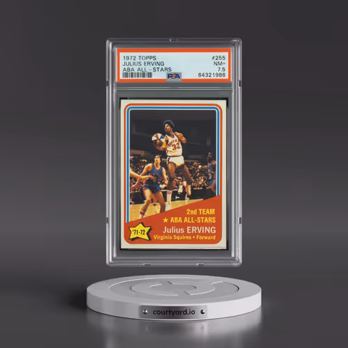 1972 Topps #255 Julius Erving - Aba All-Stars (PSA 7.5 NM+)