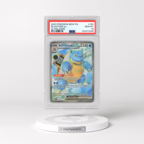 2023 Pokémon Mew EN-151 #184 Blastoise EX - Holo Ultra Rare (PSA 10 GEM MINT)