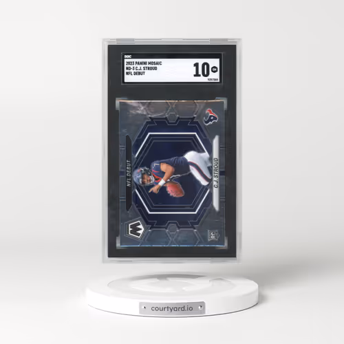 2023 Panini Mosaic #ND-3 Cj Stroud - Nfl Debut (SGC 10 GEM MINT)