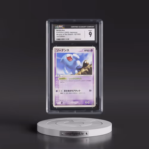 2003 Miracle of the Desert #027/053 Wobbuffet - 1st Edition (CGC 9 MINT)