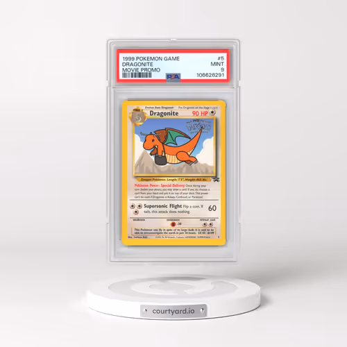1999 Pokémon Game Movie #5 Dragonite - Movie Promo (PSA 9 MINT)