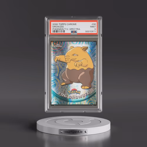 2000 Topps Chrome Pokémon T.V. #96 Drowzee - Spectra (PSA 9 MINT)