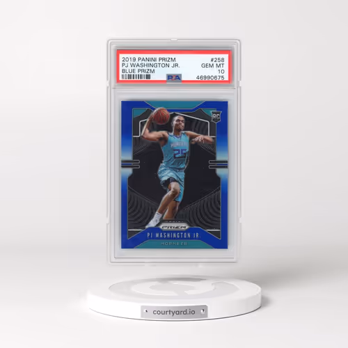 2019 Panini Prizm #258 PJ Washington Jr. - Blue Prizm (PSA 10 GEM MINT)