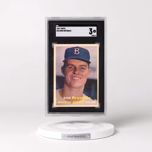 1957 Topps #18 Don Drysdale (SGC 3 VG)