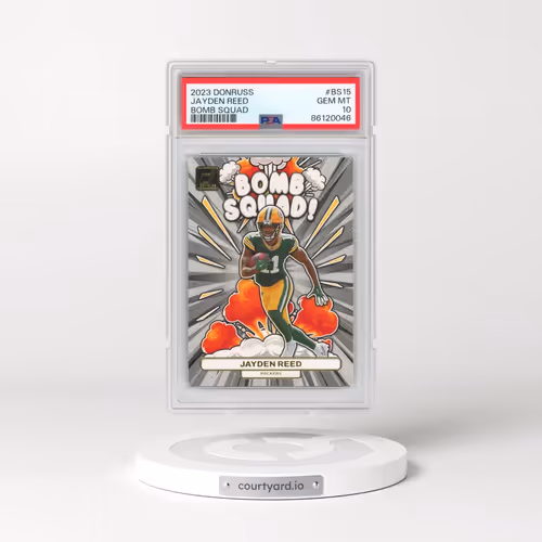 2023 Panini Donruss Bomb Squad #BS15 Jayden Reed (PSA 10 GEM MINT)