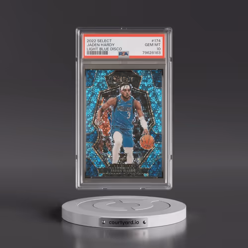 2022 Panini Select #174 Jaden Hardy - Light Blue Disco (PSA 10 GEM MINT)