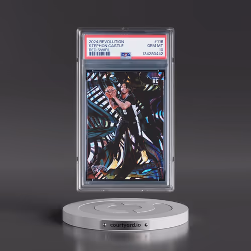 2024 Panini Revolution #116 Stephon Castle - Red Swirl (PSA 10 GEM MINT)