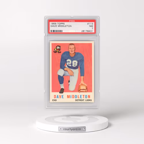 1959 Topps #113 Dave Middleton (PSA 7 NM)