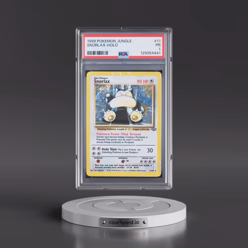 1999 Pokémon Jungle #11 Snorlax - Holo (PSA 1 PR)
