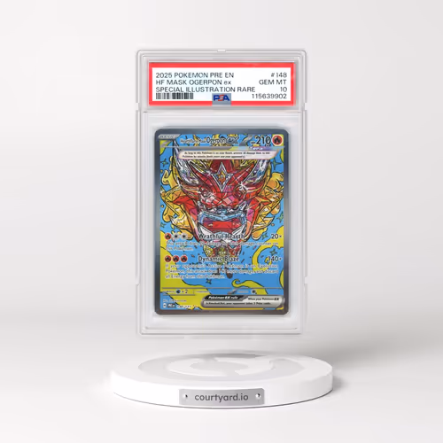 2025 Pokémon Pre EN-Prismatic Evolutions #148 Hearthflame Mask Ogerpon EX - Holo Special Illustratio