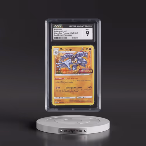 2017 Black Star Promos - Sword & Shield #SWSH243 Machamp - Lost Origin Prerelease (Holo) (CGC 9 MINT