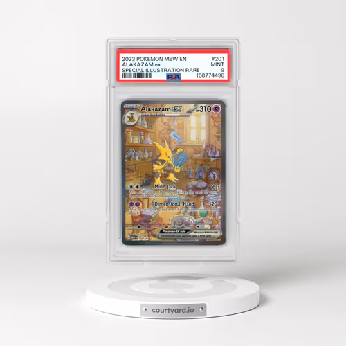 2023 Pokémon Mew EN-151 #201 Alakazam EX - Holo Special Illustration Rare (PSA 9 MINT)