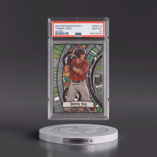 2023 Bowman Draft Bowman Glass #BGA13 Tommy Troy (PSA 10 GEM MINT)