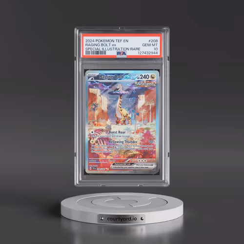 2024 Pokémon Tef EN-Temporal Forces #208 Raging Bolt EX - Holo Special Illustration Rare (PSA 10 GEM
