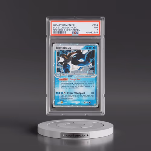 2004 Pokémon EX Fire Red & Leaf Green #104 Blastoise EX - Holo Holo (PSA 7 NM)