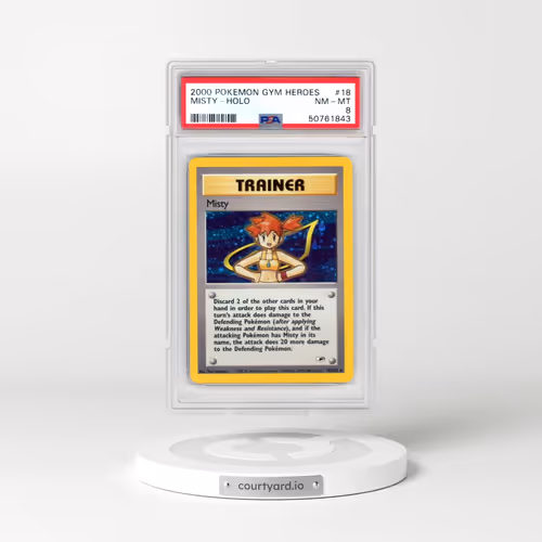 2000 Pokémon Gym Heroes #18 Misty - Holo (PSA 8 NM-MT)