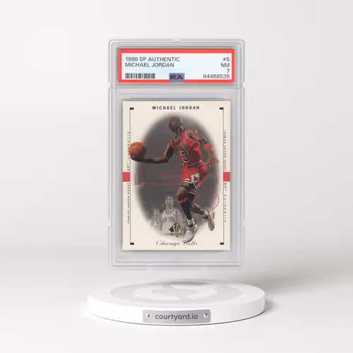 1998 SP Authentic #5 Michael Jordan (PSA 7 NM)