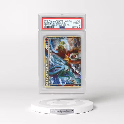 2010 Pokémon Reviving Legends #065 Suicune & Entei Legend - 1st Edition Holo (PSA 10 GEM MINT)