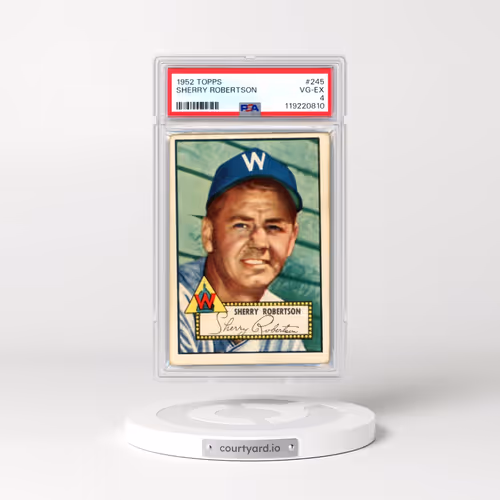 1952 Topps #245 Sherry Robertson (PSA 4 VG-EX)