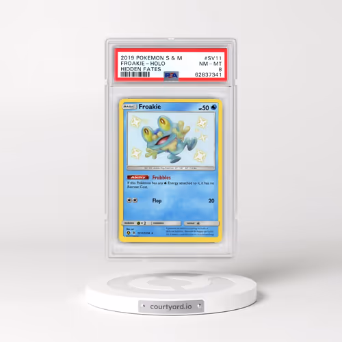 2019 Pokémon Sun & Moon Hidden Fates #SV11 Froakie - Holo (PSA 8 NM-MT)