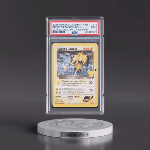 2021 Pokémon Celebrations Classic Collection #15 Rocket's Zapdos - Holo (PSA 9 MINT)