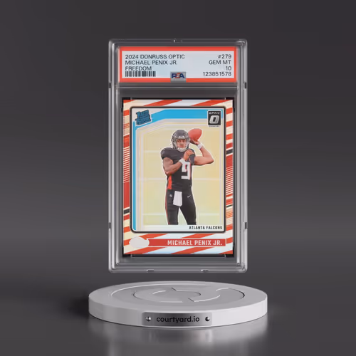 2024 Panini Donruss Optic #279 Michael Penix Jr. - Freedom (PSA 10 GEM MINT)