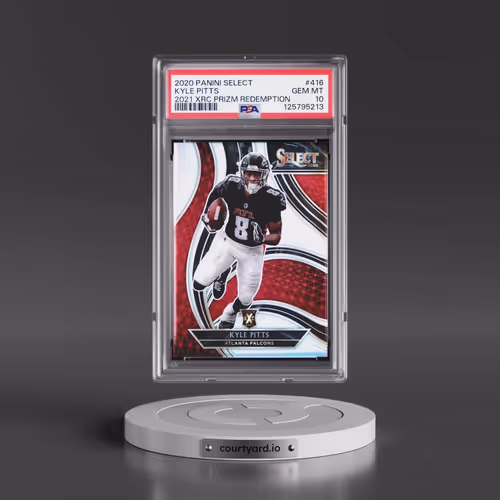 2020 Panini Select 2021 Xrc Prizm Redemption #416 Kyle Pitts (PSA 10 GEM MINT)