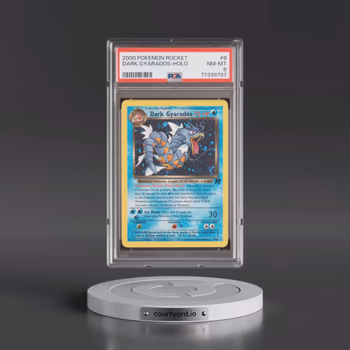 2000 Pokémon Rocket #8 Dark Gyarados - Holo (PSA 8 NM-MT)