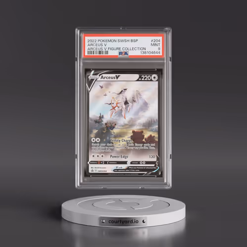 2022 Pokémon Swsh Black Star Promo #204 Arceus V - Holo Arceus V Figure Collection (PSA 9 MINT)