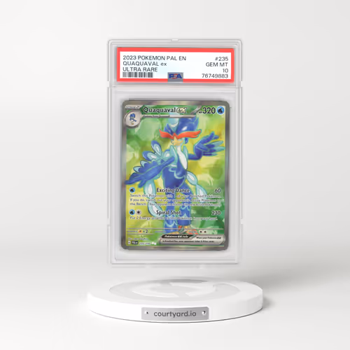 2023 Pokémon Pal EN-Paldea Evolved #235 Quaquaval EX - Holo Ultra Rare (PSA 10 GEM MINT)