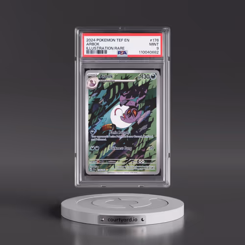 2024 Pokémon Tef EN-Temporal Forces #176 Arbok - Illustration Rare (PSA 9 MINT)