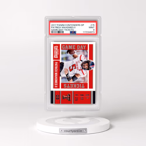 2017 Panini Contenders Draft Picks Game Day Tickets #15 Patrick Mahomes II (PSA 9 MINT)