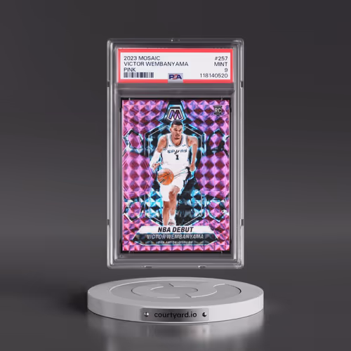2023 Panini Mosaic #257 Victor Wembanyama - Pink (PSA 9 MINT)