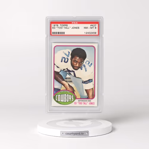 1976 Topps #427 Ed "Too Tall" Jones (PSA 8 NM-MT)