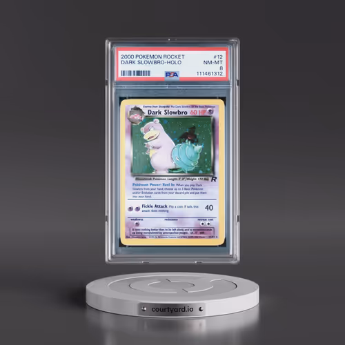 2000 Pokémon Rocket #12 Dark Slowbro - Holo (PSA 8 NM-MT)