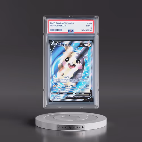 2020 Pokémon Sword & Shield #190 Morpeko V - Holo Full Art (PSA 9 MINT)