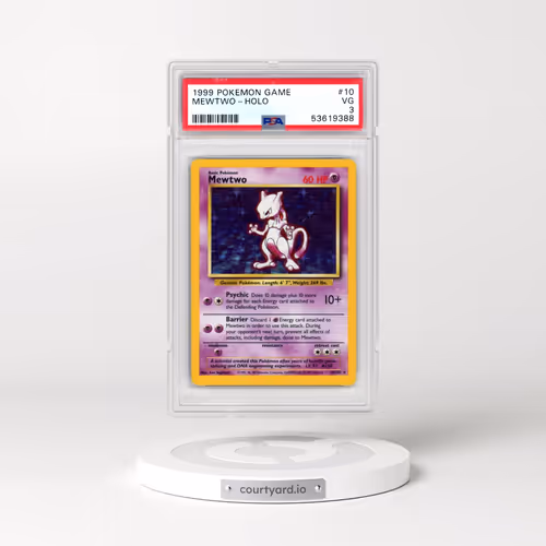 1999 Pokémon Game #10 Mewtwo - Holo (PSA 3 VG)