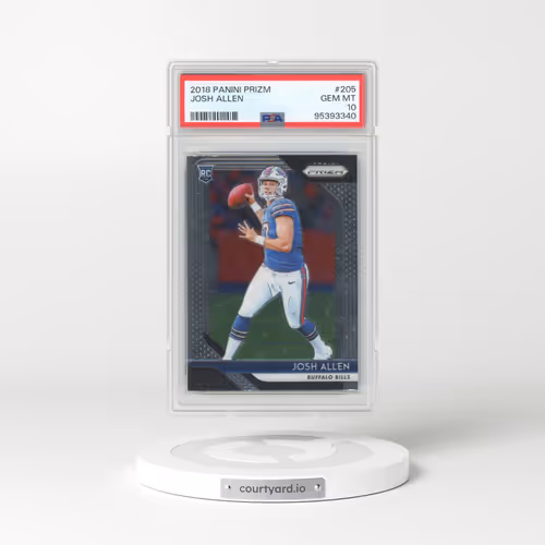 2018 Panini Prizm #205 Josh Allen (PSA 10 GEM MINT)