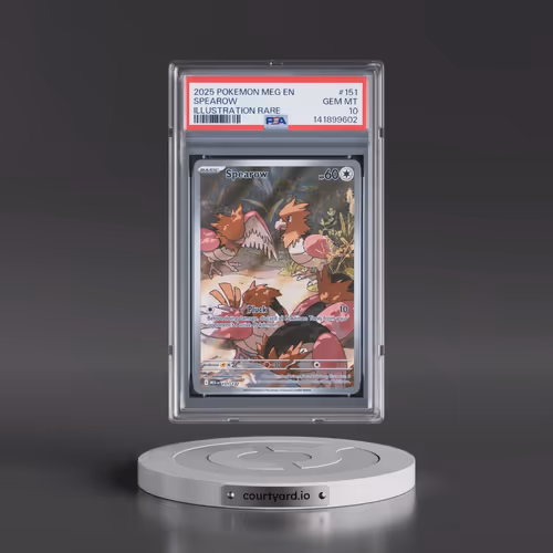 2025 Pokémon Meg EN-Mega Evolution #151 Spearow - Illustration Rare (PSA 10 GEM MINT)