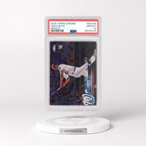 2018 Topps Chrome Update #HMT98 Juan Soto (PSA 10 GEM MINT)