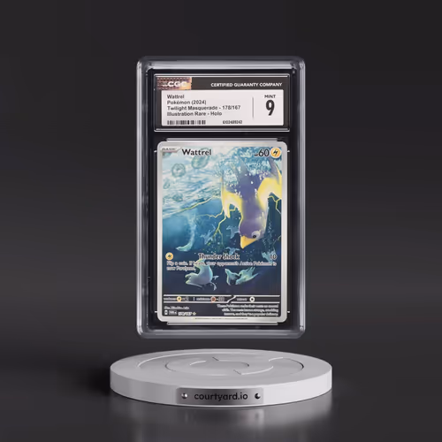 2024 Twilight Masquerade - TWM EN #178/167 Wattrel - Illustration Rare Holo (CGC 9 MINT)