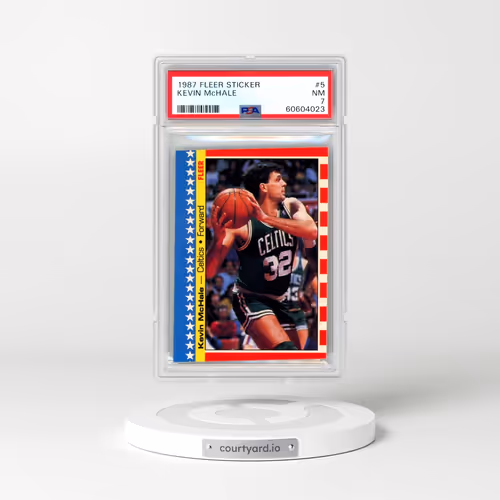 1987 Fleer Sticker #5 Kevin McHale (PSA 7 NM)