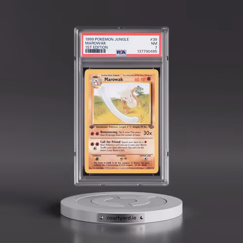 1999 Pokémon Jungle #39 Marowak - 1st Edition (PSA 7 NM)