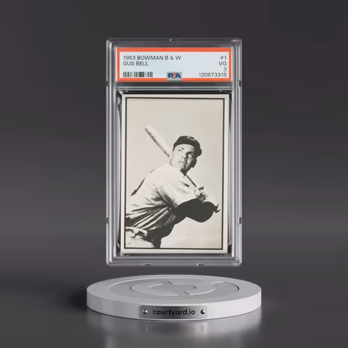 1953 Bowman B & W #1 Gus Bell (PSA 3 VG)