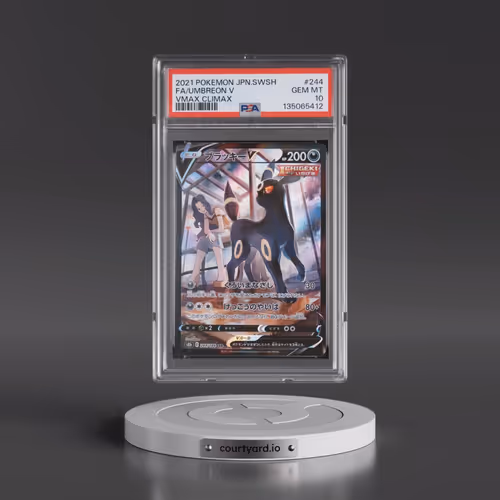 2021 Pokémon Sword & Shield Vmax Climax #244 Umbreon V - Holo Full Art (PSA 10 GEM MINT)