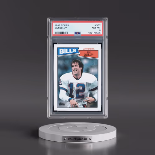 1987 Topps #362 Jim Kelly (PSA 8 NM-MT)